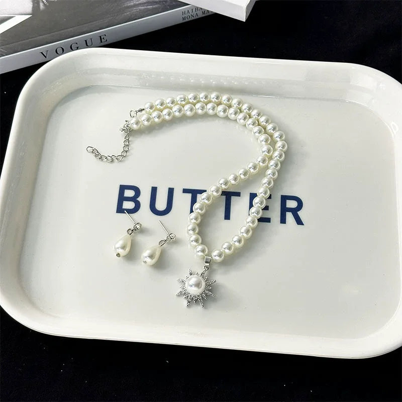 White Pearl Jewelry Sets 36 Bazaare Mart White Pearl Jewelry Sets