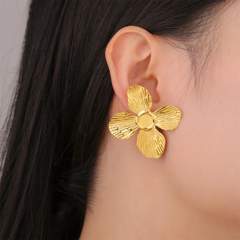 Big Flower Earrings