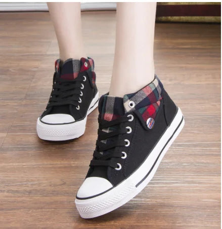 Plaid Low Top Sneakers