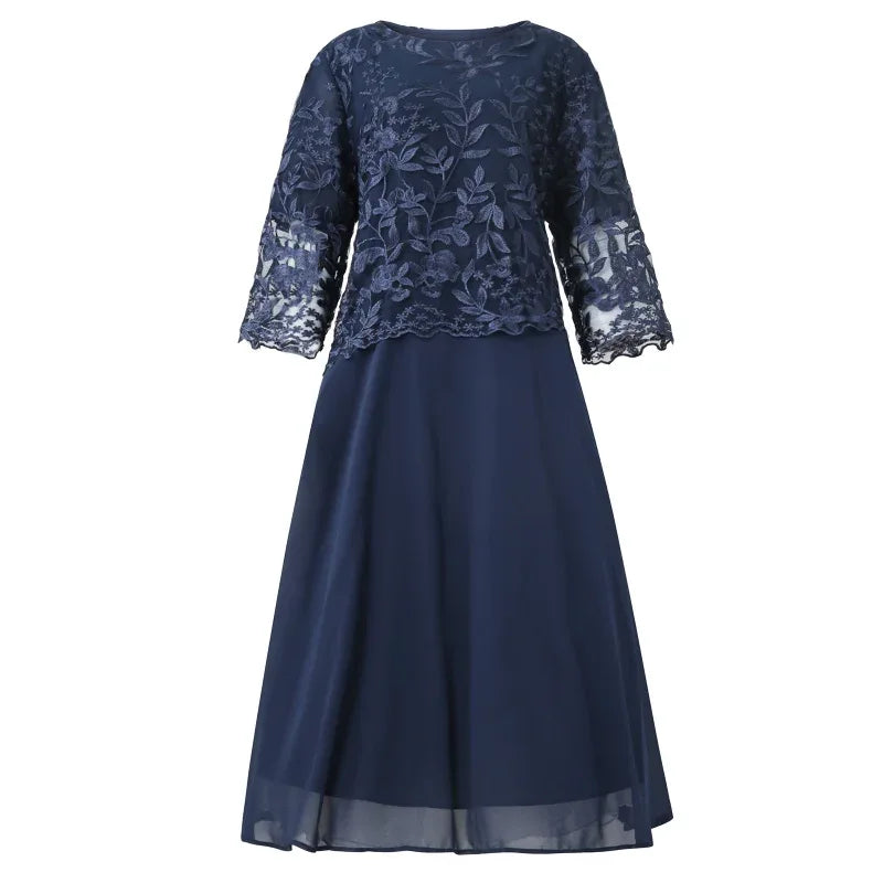 Navy Blue Lace Maxi Dress Bazaare Mart Navy Blue Lace Maxi Dress