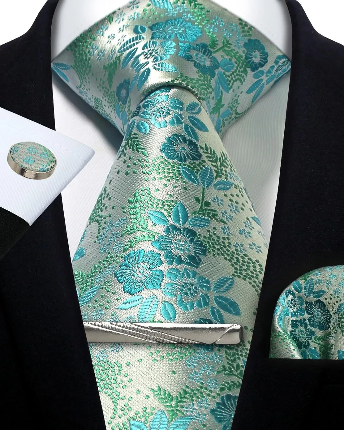 Silk Paisley 4pc Necktie Set