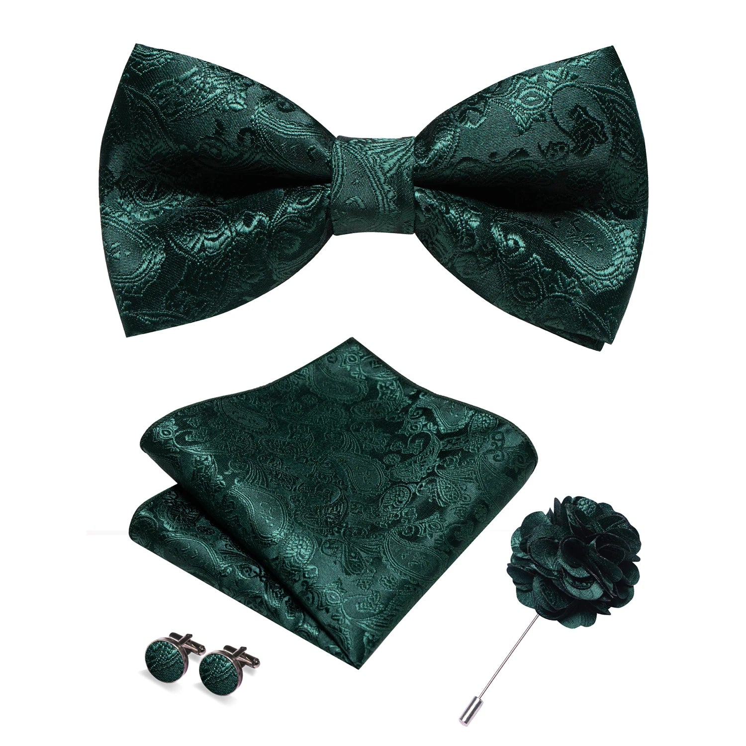 Paisley Jacquard Bow Tie 4pc Set 0013 Bazaare Mart Paisley Jacquard Bow Tie 4pc Set