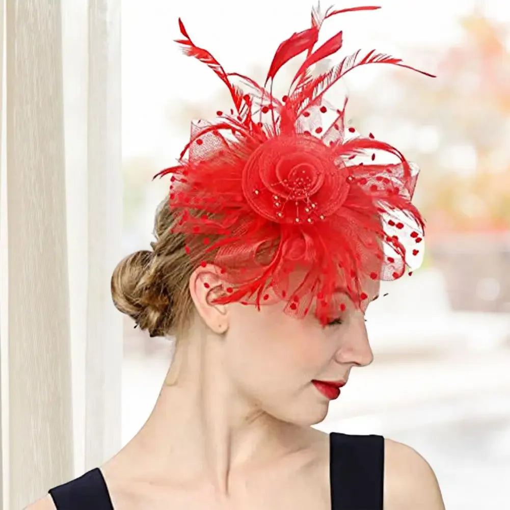 Mesh Dot Fascinator Hat - Bazaare Mart