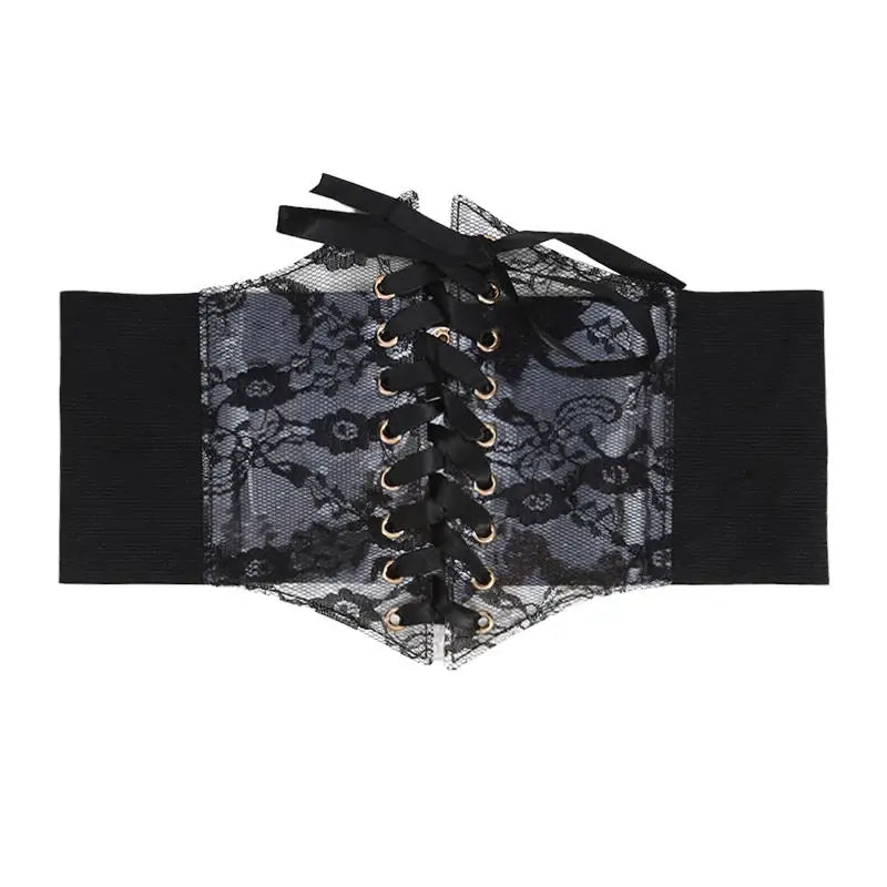 Lace Corset Belt Black Bazaare Mart Lace Corset Belt