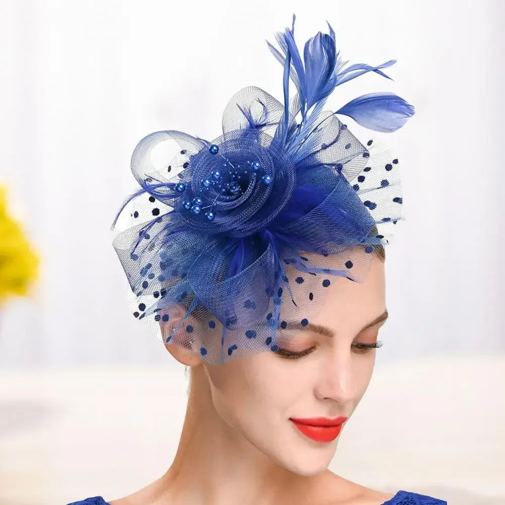 Mesh Dot Fascinator Hat - Bazaare Mart