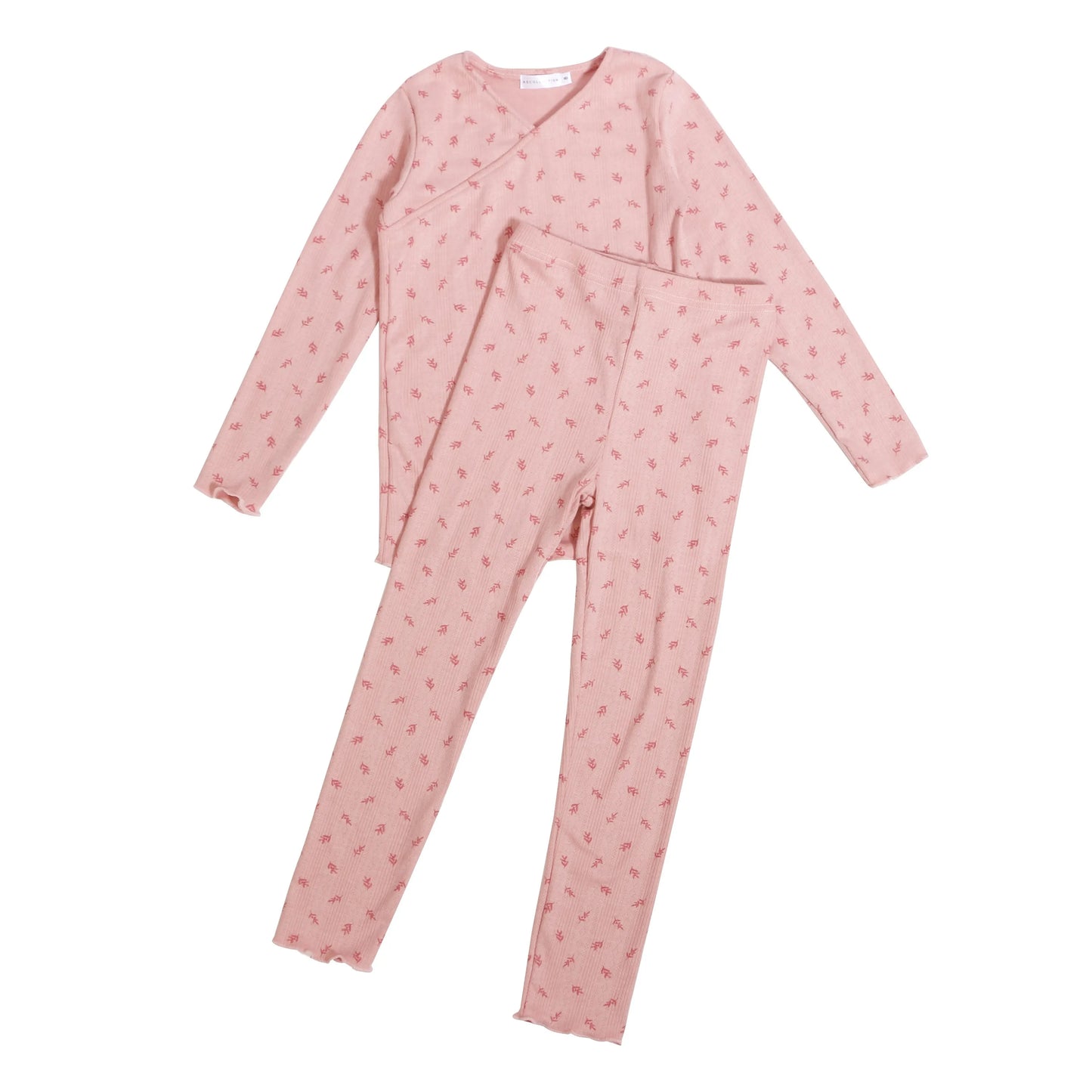 Children's Knit Unisex PJs with Blanket - Pink/Blue