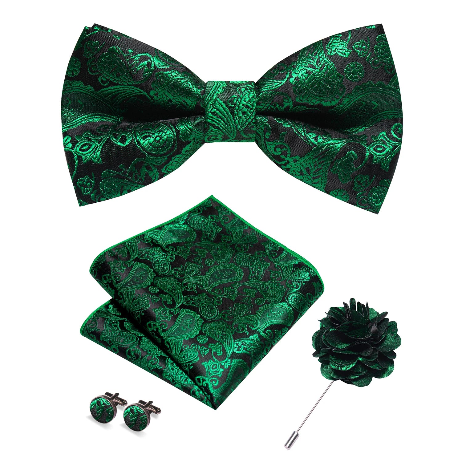 Paisley Jacquard Bow Tie 4pc Set 0029 Bazaare Mart Paisley Jacquard Bow Tie 4pc Set