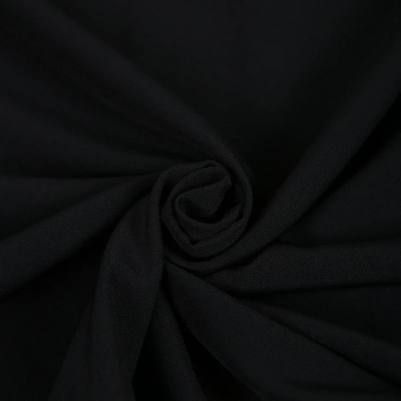 Summer Cold-Shoulder V Neck Stripe Mesh Sleeve Dress Bazaare Mart Black V-Neck Dress