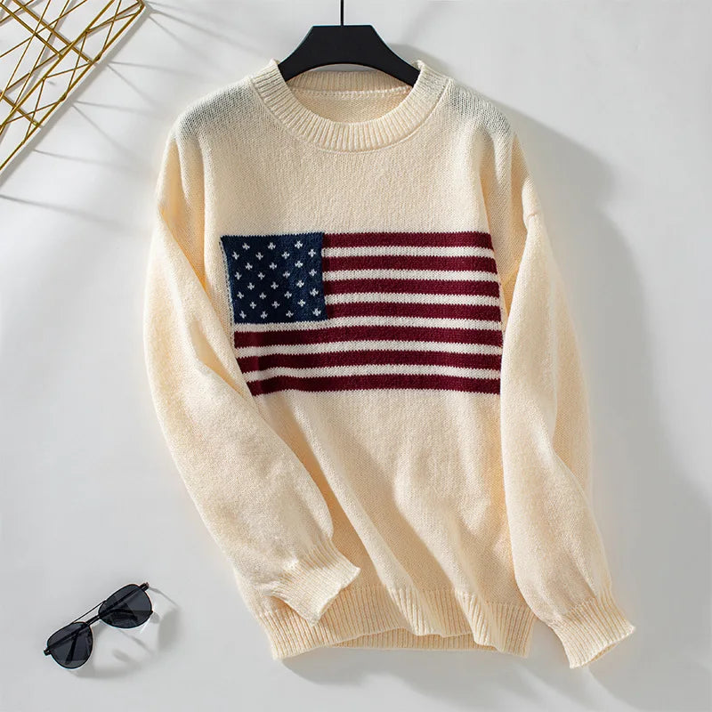 American Flag Sweater