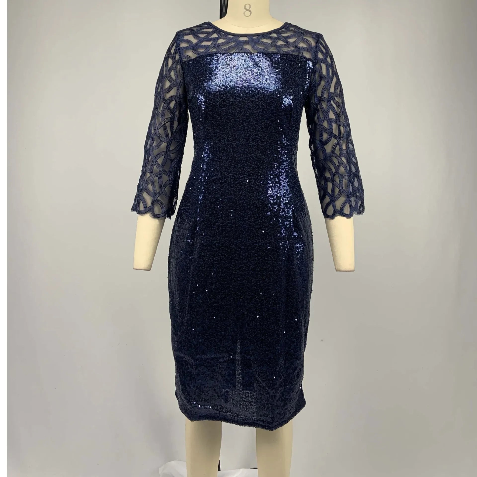 Elegant Sequin Plus Size Dress Bazaare Mart Elegant Sequin Plus Size Dress
