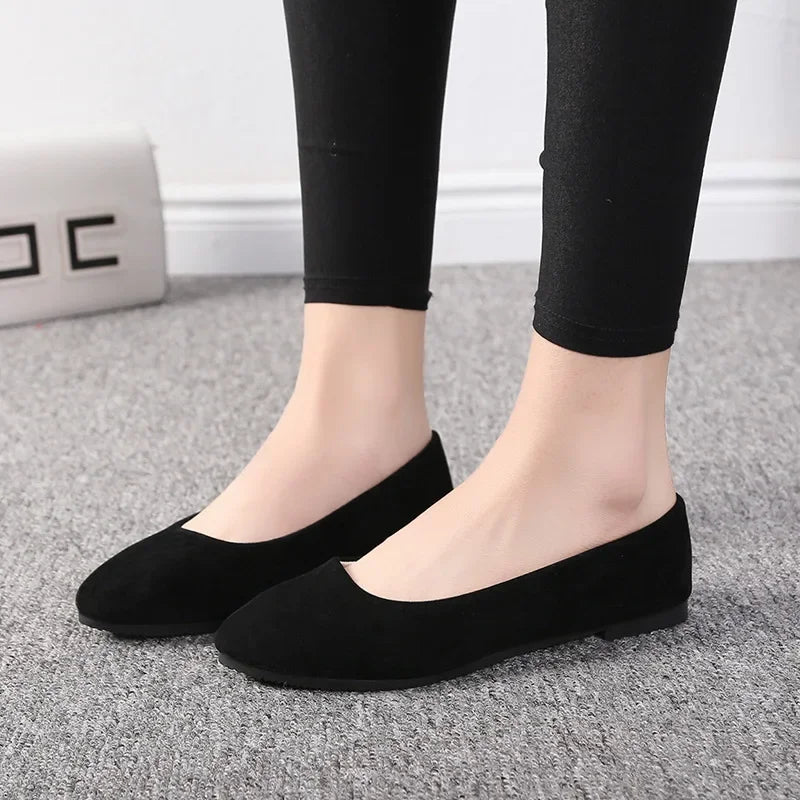 Suede Flat Slip Ons