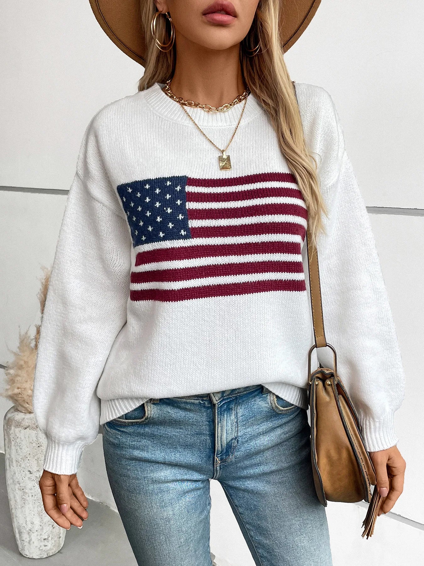 American Flag Sweater