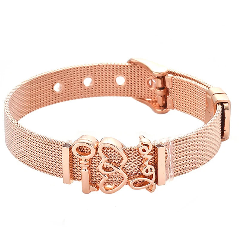 Nautical Stainless Steel Mesh Bracelet