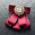 Fashion British Multi-layer Wedding Ribbon and Crystal Bowtie 13 Bazaare Mart Fancy Jeweled Neck Tie