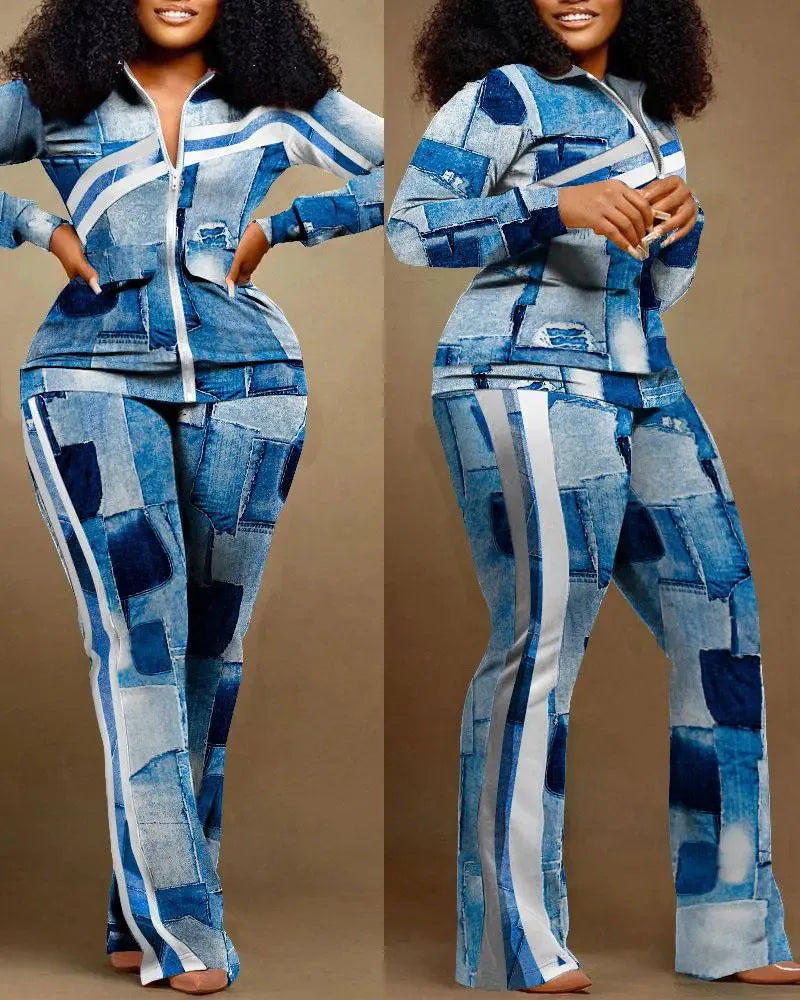 Light Weight Casual Printed Tracksuits