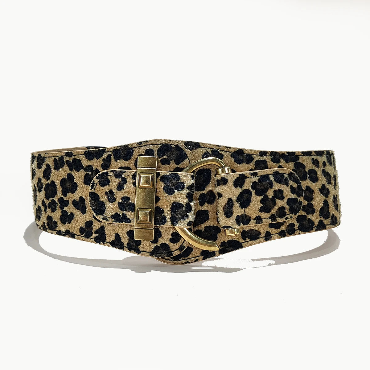 Wide High Quality Luxury Stretch Belt leopard 75x6cm Bazaare Mart Wide High Quality Luxury Stretch Belt