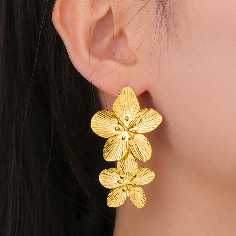 Big Flower Earrings