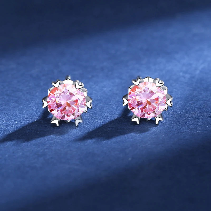 Moissanite Stud Earrings For Women