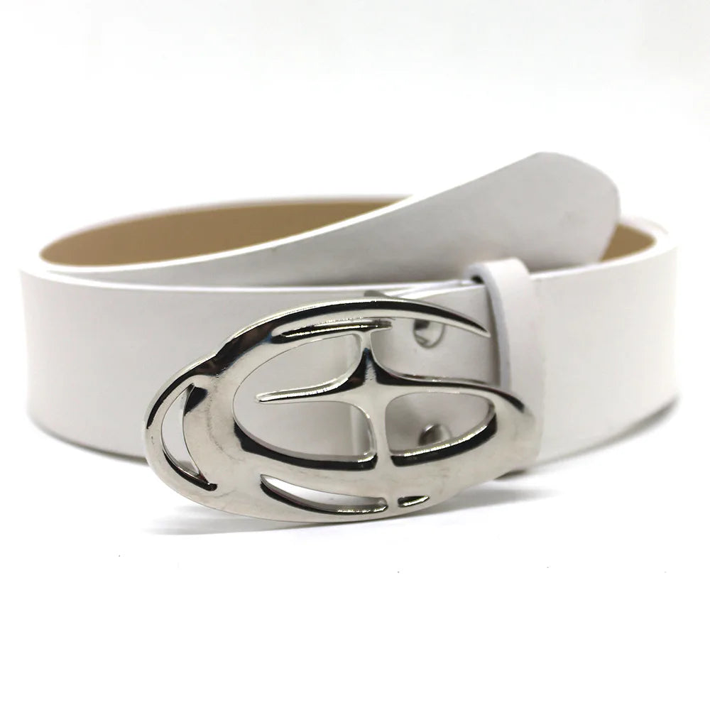 Y2K Rivet Punk Wide Belt E 105CM Bazaare Mart Y2K Rivet Punk Wide Belt