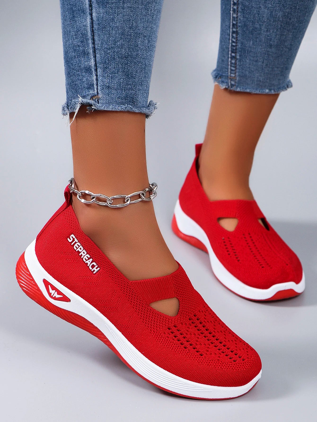 Breathable Mesh Mary Jane Style Sneakers