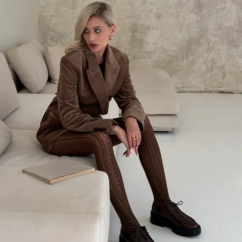 Lolita Vintage Hollow Out Tights Bazaare Mart Knit Tights