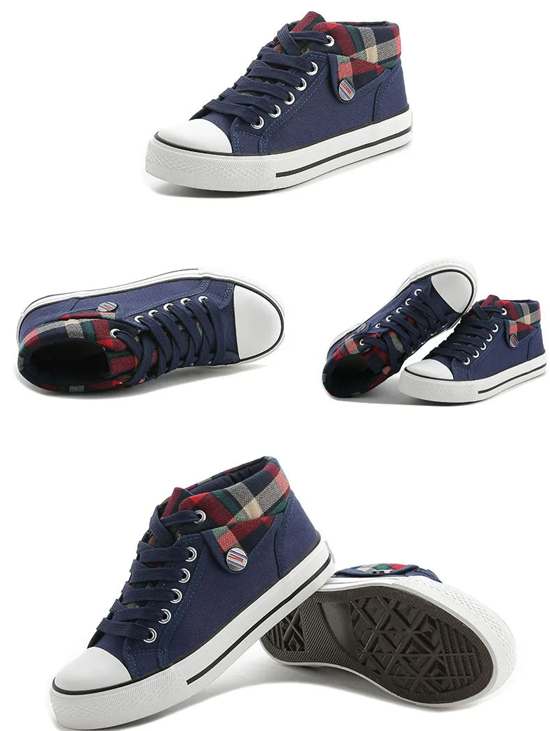 Plaid Low Top Sneakers