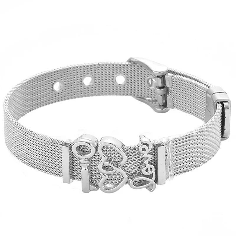 Nautical Stainless Steel Mesh Bracelet