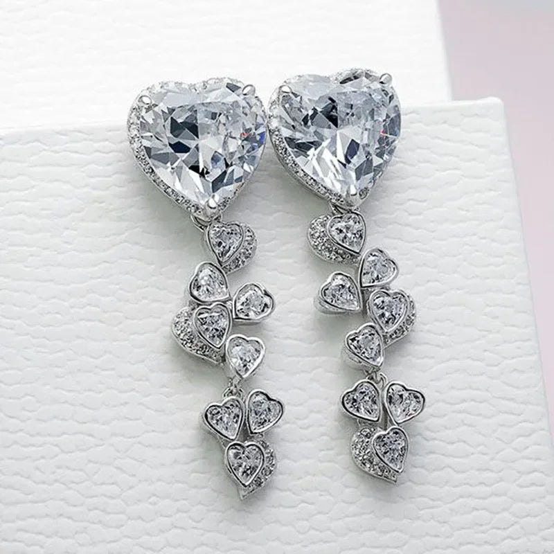 Glamorous Special Occasion CZ Earrings E1406 Bazaare Mart Rhinestone Earrings
