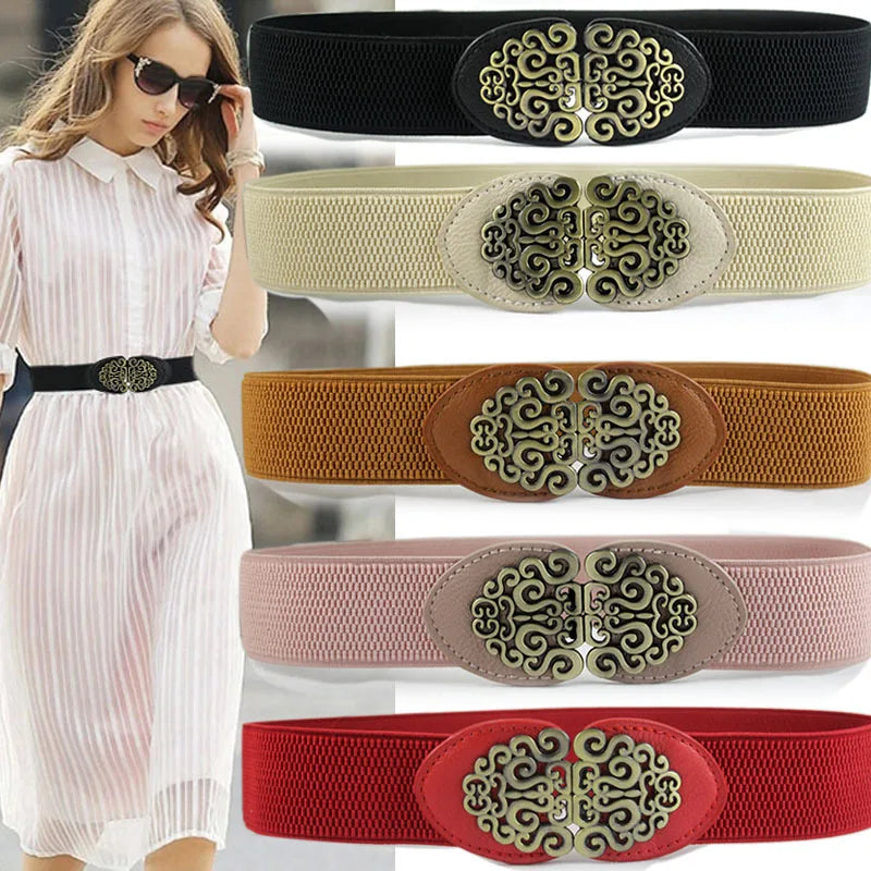 Women's Retro Stretch Belt Bazaare Mart Belt