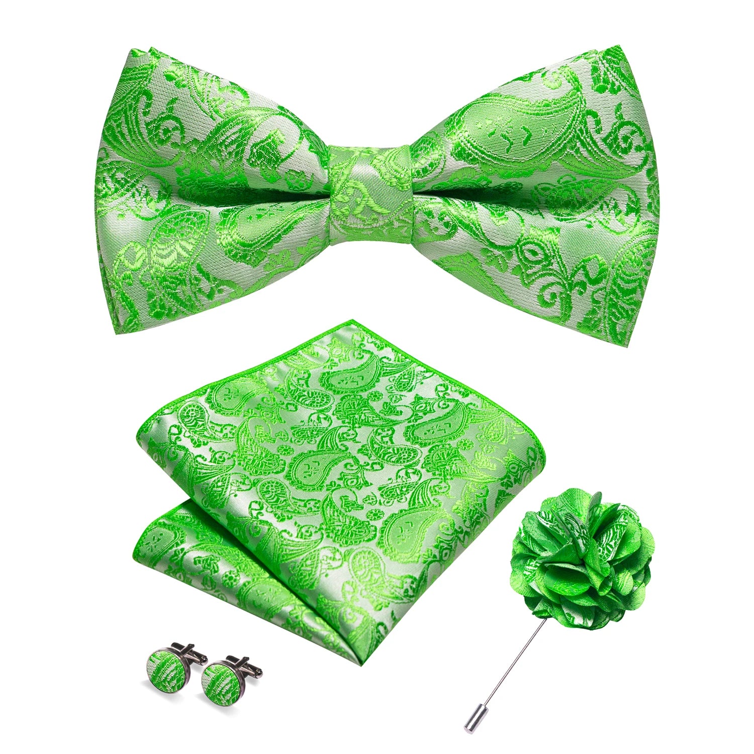 Paisley Jacquard Bow Tie 4pc Set 0016 Bazaare Mart Paisley Jacquard Bow Tie 4pc Set