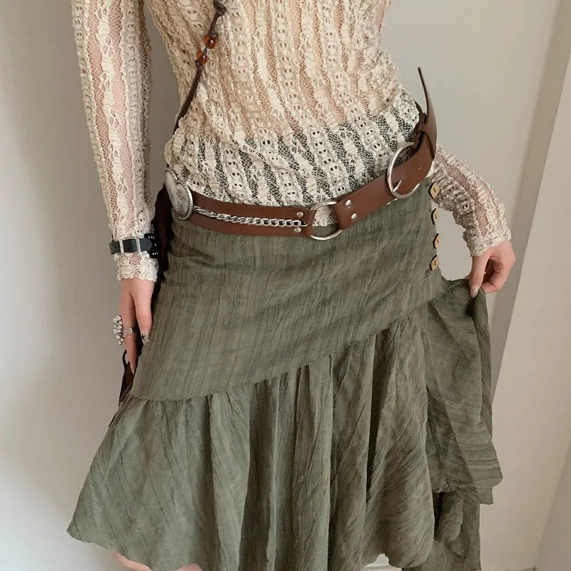 Wide Unique Faux Leather Belts Bazaare Mart Belts