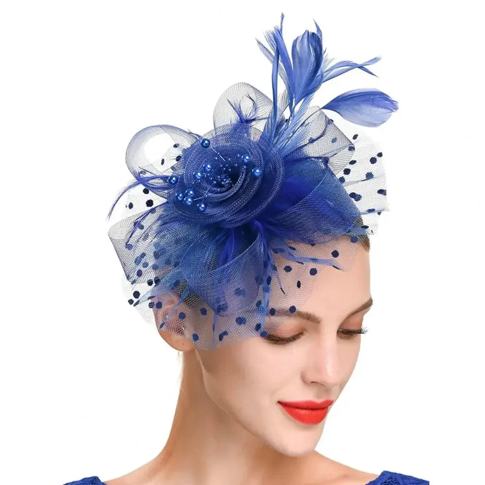 Mesh Dot Fascinator Hat