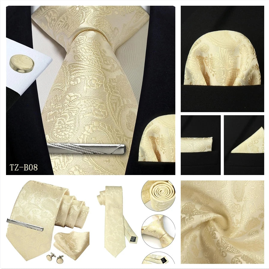 Silk Paisley 4pc Necktie Set