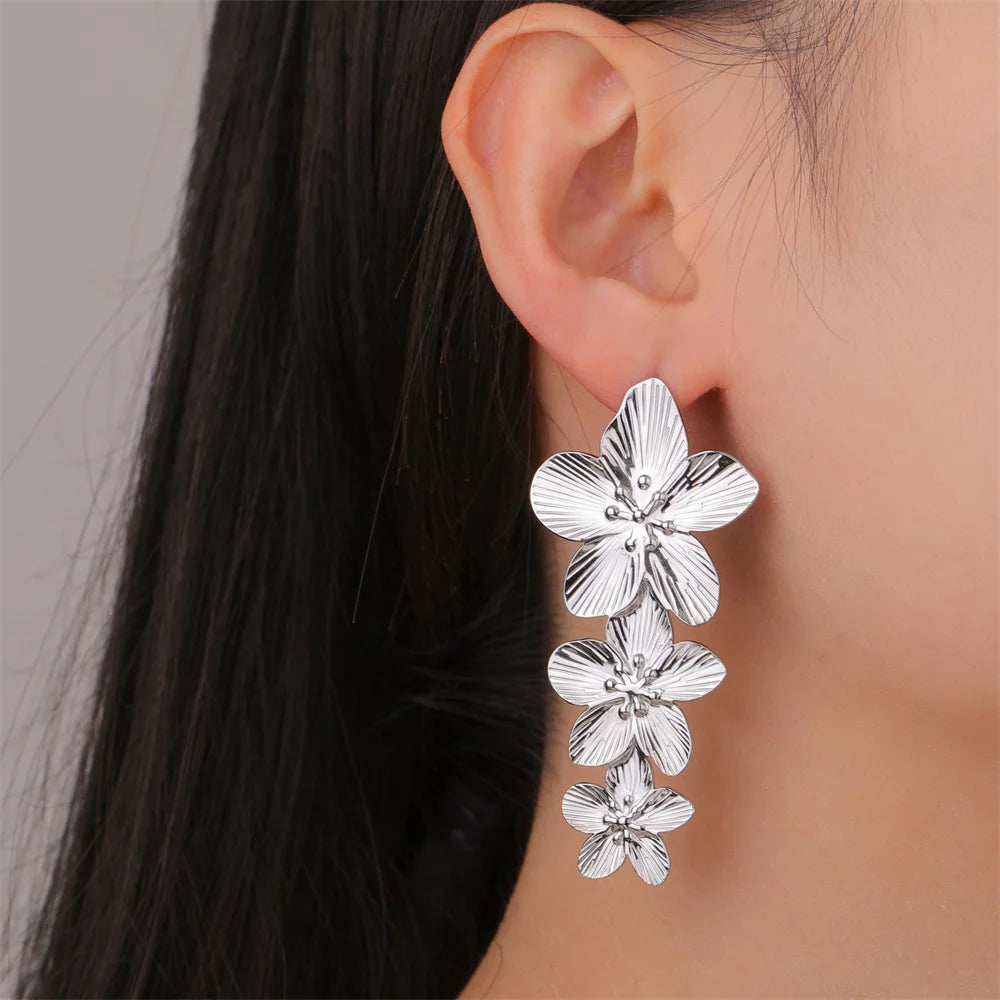 Big Flower Earrings