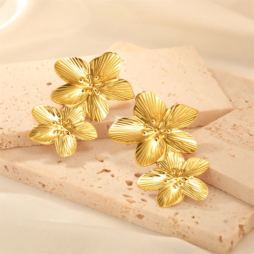 Big Flower Earrings