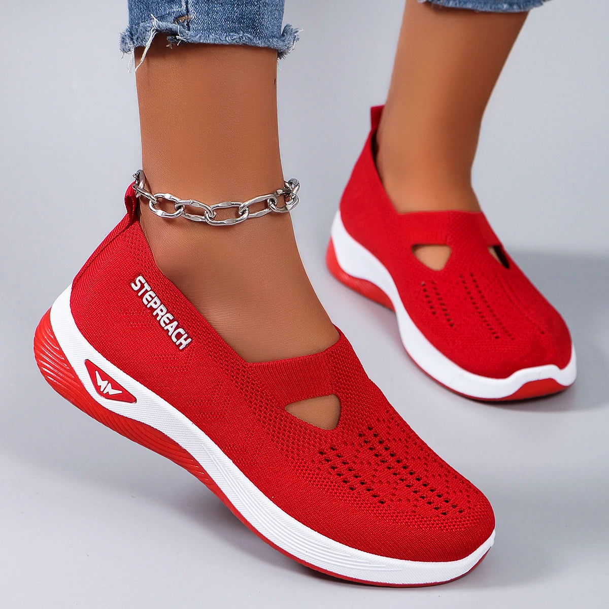 Breathable Mesh Mary Jane Style Sneakers