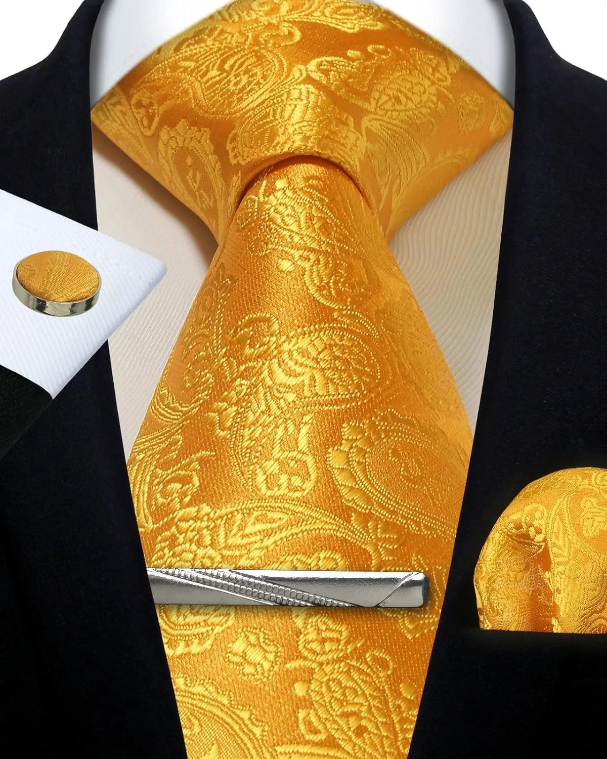 Silk Paisley 4pc Necktie Set