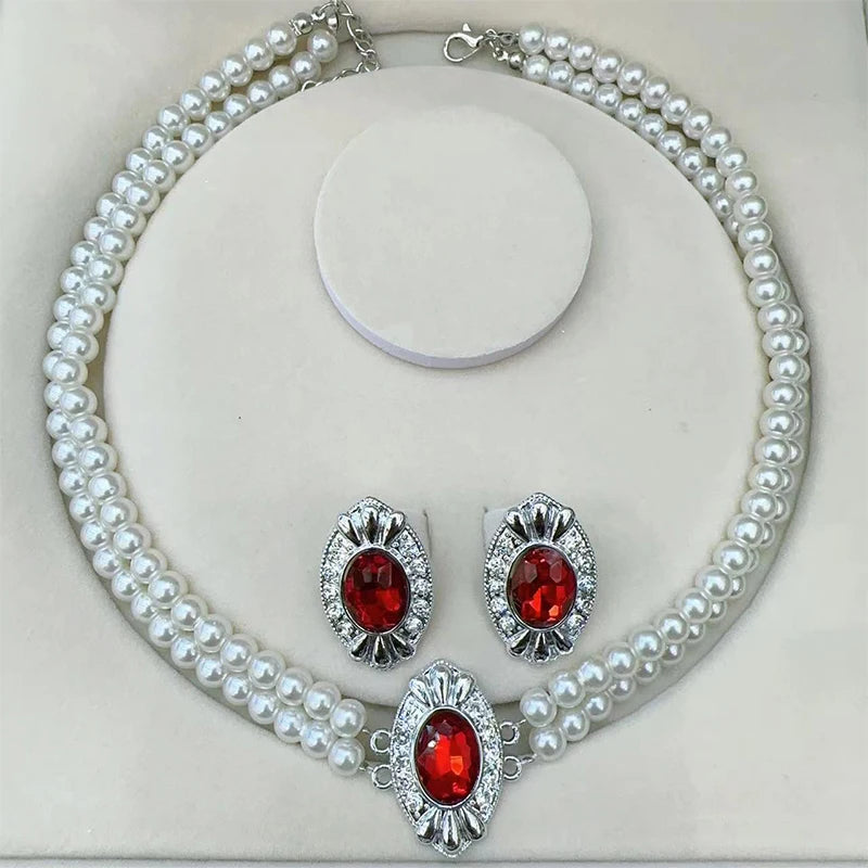 White Pearl Jewelry Sets 19 Bazaare Mart White Pearl Jewelry Sets