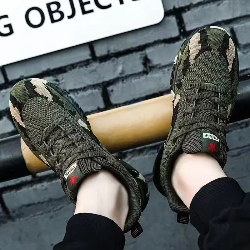 Men's Breathable Mesh Camouflage Sneakers