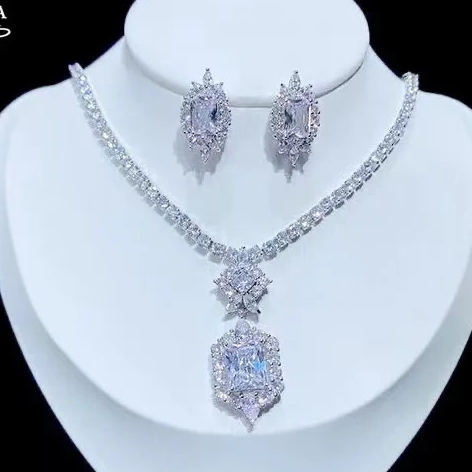 CZ Jewelry Set Bazaare Mart Statement Jewelry Set
