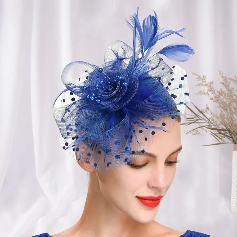 Mesh Dot Fascinator Hat - Bazaare Mart