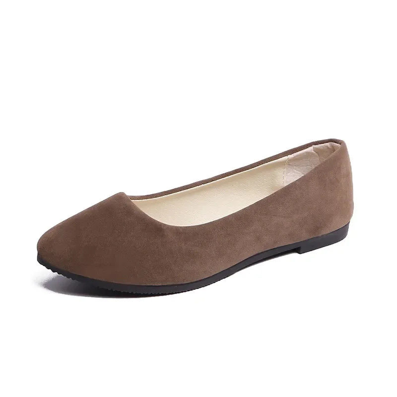 Suede Flat Slip Ons