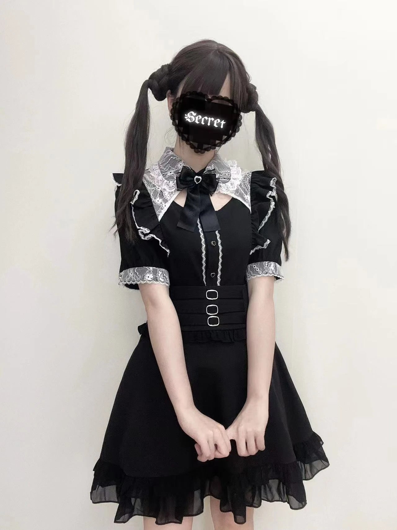 Women's Kawaii Lolita Blouse – Japanese-Inspired Peter Pan Collar Shirt with Lace & Bow Details Bazaare Mart Blouse