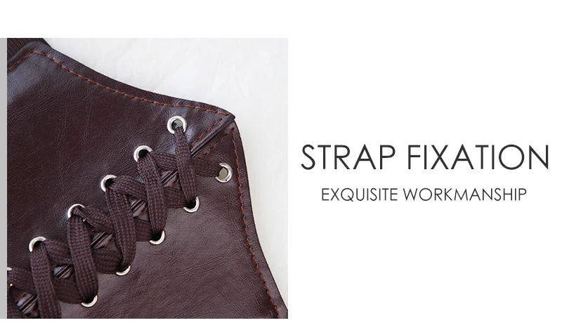 Wide PU Leather Corset Belt Bazaare Mart Wide PU Leather Corset Belt