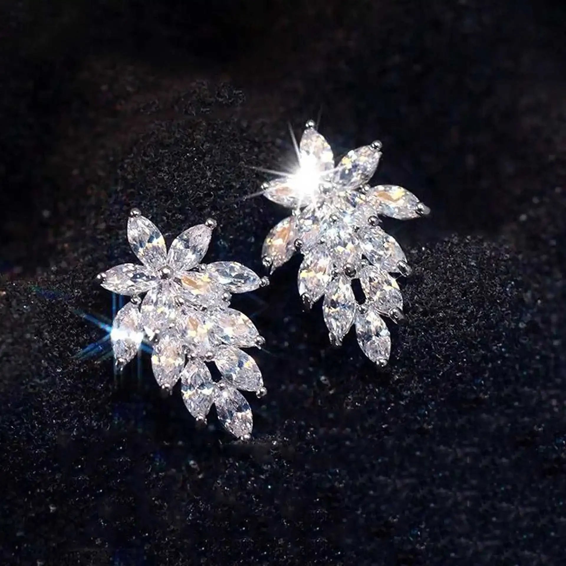 Glamorous Special Occasion CZ Earrings E1779 Bazaare Mart Rhinestone Earrings