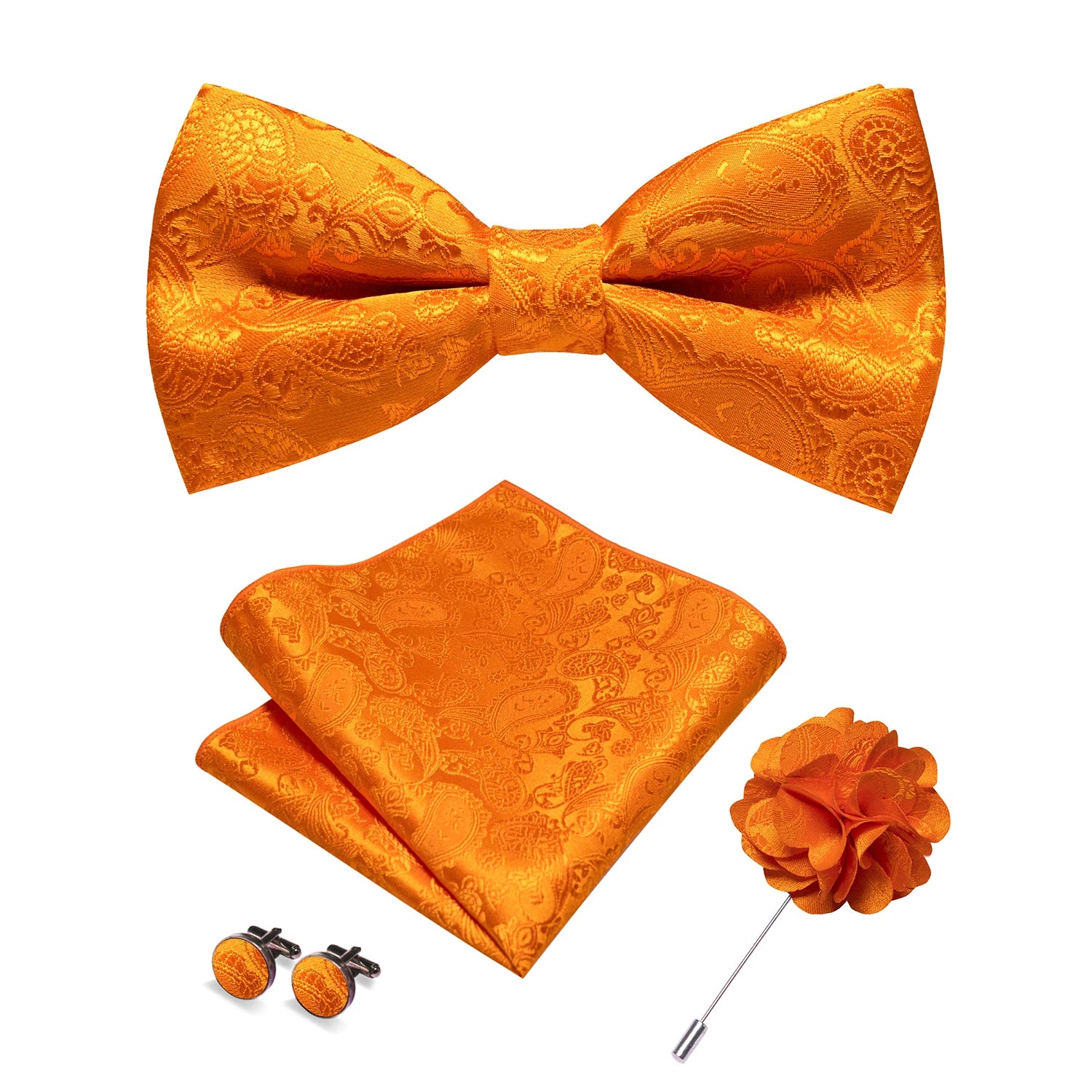 Paisley Jacquard Bow Tie 4pc Set 0007 Bazaare Mart Paisley Jacquard Bow Tie 4pc Set