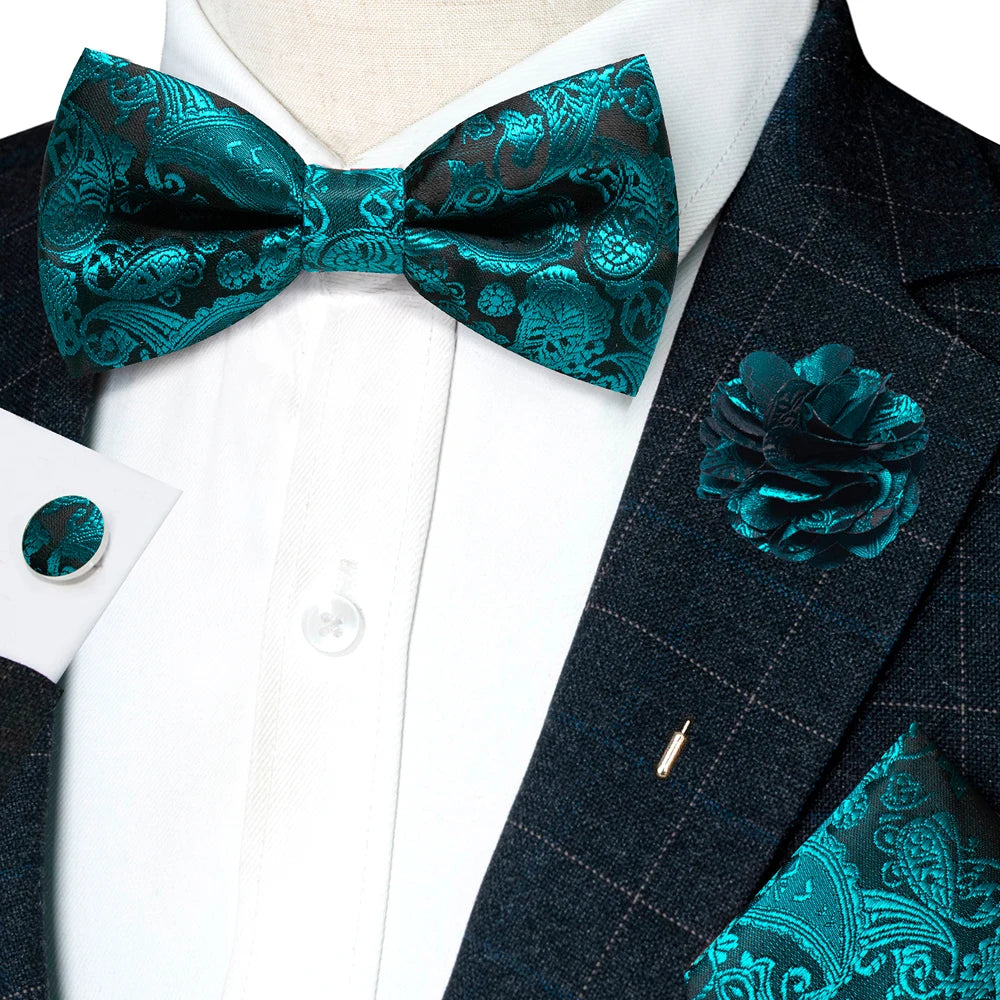Paisley Jacquard Bow Tie 4pc Set Bazaare Mart Paisley Jacquard Bow Tie 4pc Set