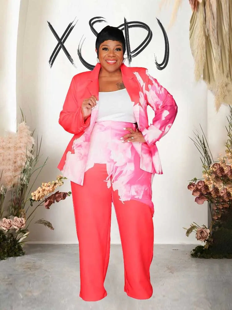 Elegant Floral Pant Suit