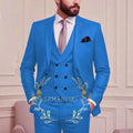 Formal 3pc. Men's Suit blue Bazaare Mart 3Pc. Suit