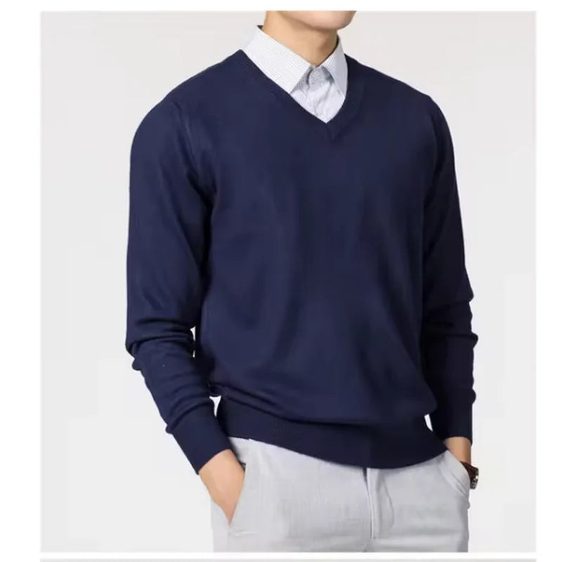 Classic Pullover V-Neck Sweater